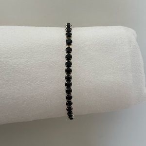 Stackable Black Stretch Bracelet